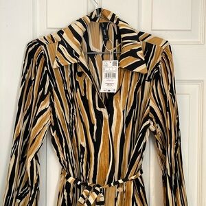 Mango Stylish Zebra Print Dress